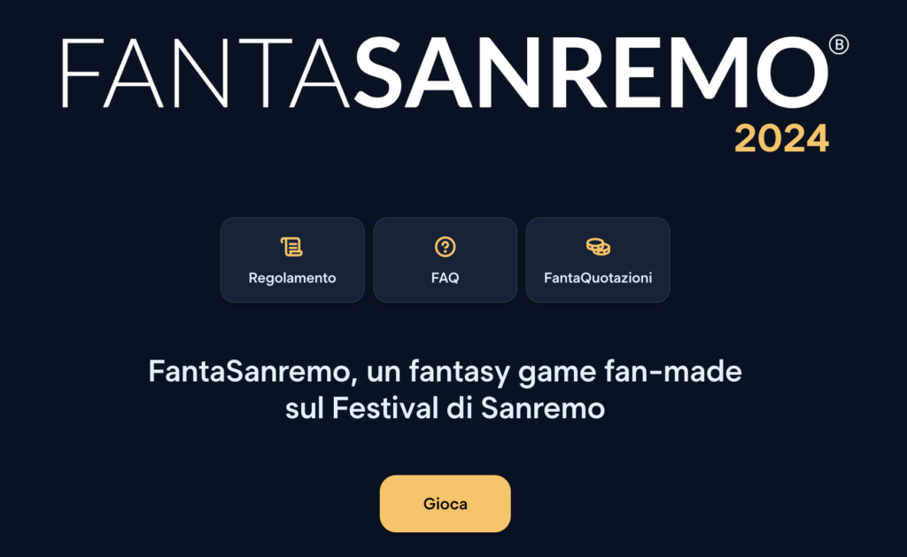 Fantasanremo 2024. Novità, regolamento, favoriti 2 fantasanremo 2024