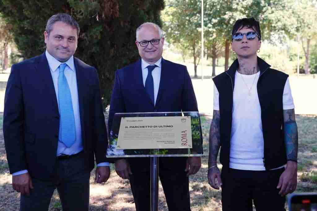 Ultimo, Roma gli dedica un parco. Ecco dove si trova 1 Ultimo con sindaco Gualtieri e assessore Gotor