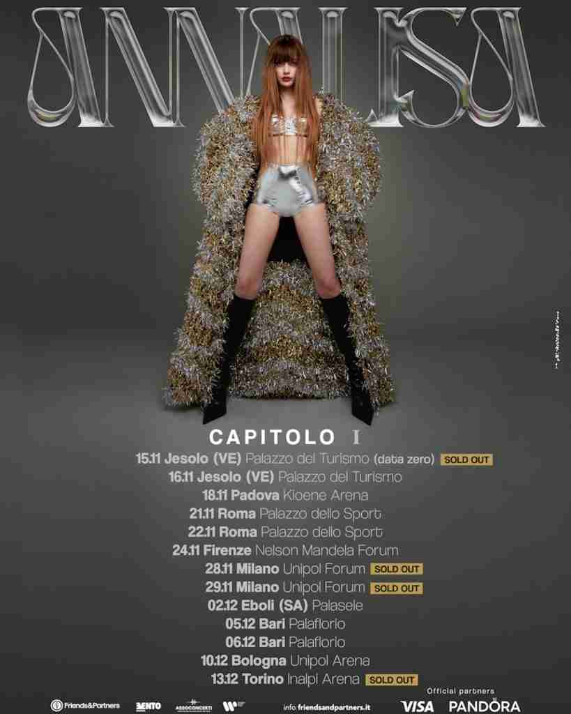Tutto brucia. Annalisa: "Ma io sono fuoco" 3 Annalisa tour palazzetti